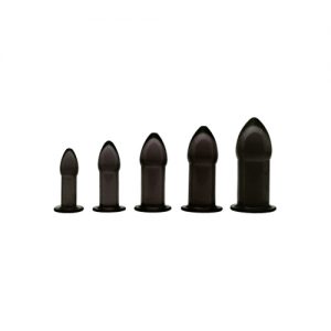 5er Anal Buttplug Trainer Set - Schwarz